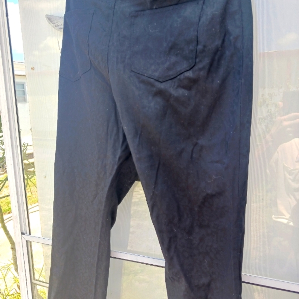 Apt9 Modern Fit ladies dress slacks; color: brown striped; size: 10 long